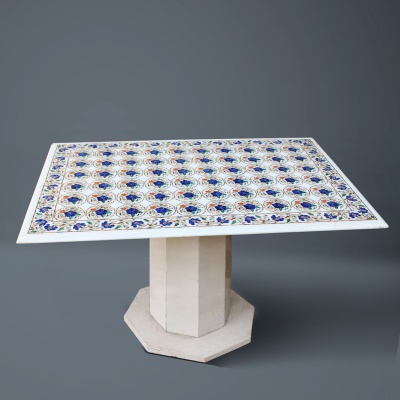 HANDCRAFTED MARBLE INLAY TABLE TOP