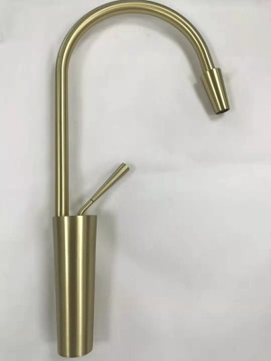 High Quality Brush Golden Finish Kitchen Mixer - Faucet for Kitchen