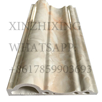 top-quality-environmental-healthy-uv coated-artificial marble molding-corner-joint