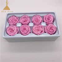 8 roses heads per box