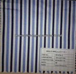 blue with navy stripes high-end shirting fabric