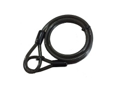 Double Loop Braided Steel Security Cable - PVC Sleeved - Item#:SCL104/105/107