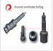 Eccentric drilling bit casing system with 3 pieces