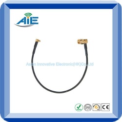 RF reserve polarity right angle sma male  to MMCX flexible cable