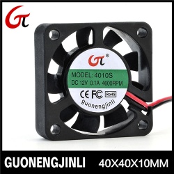 Manufacture selling 12V 4010 dc led cooling fan with high temperature resistant - GNJL4010