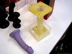 the male genital organ made by silicone