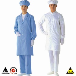 5mm Stripe Antistatic Smocks Clothing for Cleanroom Personal ESD Control Safety & Protection - 001.001.001.01.00001