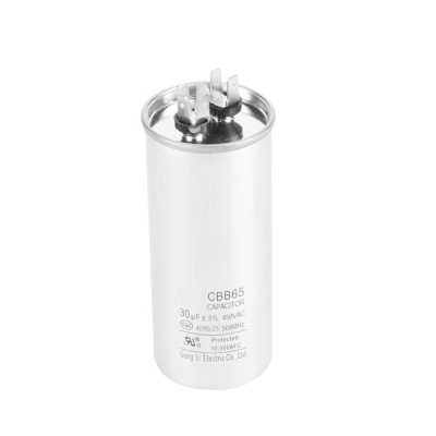 hot selling aluminum cover air conditioner CBB65 film capacitor
