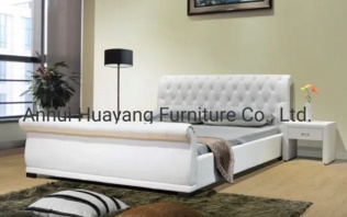 Upholstered PU Leather King Size Bed - JHY1