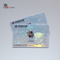Cold Laminate Blank Transparent Clear Hologram Sticker with Custom Logo Size as 84*52mm