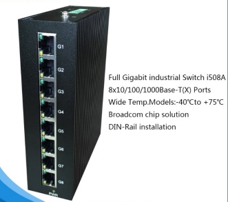 8 ports gull gigabit switch with 8×10/100/1000BaseT(X) ports