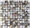 black mother of pearl mosaic tile interior wall
