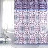 Shower Curtain PEVA Purple Flower