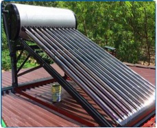 12 Tubes Galvanized Non-pressurized Solar Water Heater