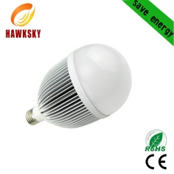 2014 long use 1250 days dimmable 3w-12w hight power led bulb light factory