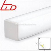 corner led profile with square light diffuser