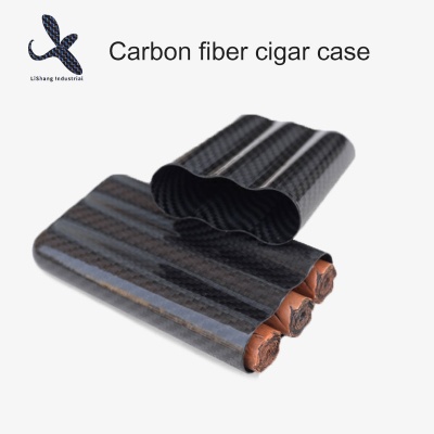 100% Carbon Fiber Cigar Case For 3pcs Classic Item - LS005