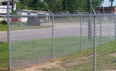 Chain link fence security fence
