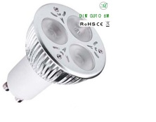 Dimmable LED GU10 3X2W 380lm replace 60W halogen