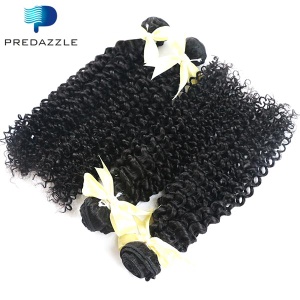 Chinese Virgin Hair Weft Human Hair Extensions Curly Wavy
