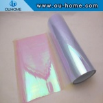 Colored glass film discoloration transparent rainbow film