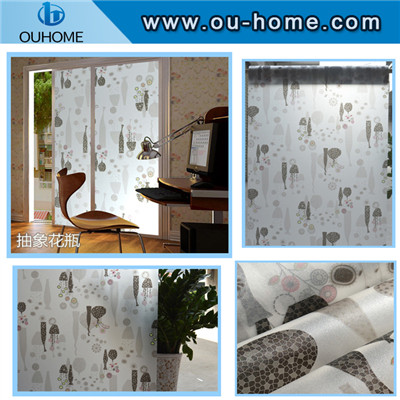 Home privacy stained translucence window film