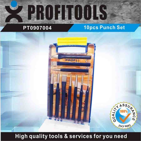 10pcs High quality  Punch Set  in a Plastic Shelf - PT0907004