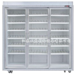 Three door upright luxurious display refrigerator