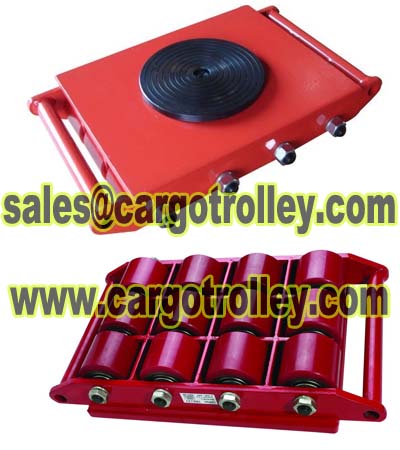 Cargo trolley can turns direction easily Hand moving trolley moving heavy duty equipment safety and easily Cargo trolley also named load moving skates, machinery skates, moving rollers, roller skids, hand moving trolleys and so on.  Cargo trolley will no mark on the floor, protect the floor from damage.  Hand moving trolley is very safe when moving because of low profile keeps load close to the ground.  Hand moving trolley is free friction, or less friction with the floor, need less power to pulling or pushing the loads.  Shan Dong Finer Lifting Tools co.,LTD produce all kinds of hand moving trolleys professionally for more than 20 years, with high quality lifting and moving solutions.  Regarding cargo trolleys price list, hand moving trolleys pictures, roller skids parameters, machinery skates applications, please kindly feel free contact with us. Professionally service hope will get your satisfaction.  Shan Dong Finer Lifting Tools co.,LTD   Skype: faithjiang888 Email: info@cargotrolley.com    Website: http://www.cargotrolley.com/