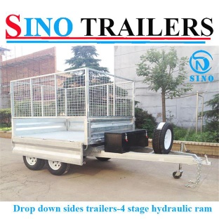 Hydraulic Tipping Trailers with Drop Down Sides - SN-HTD105C