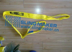 High quality WLL3ton 3000kg Polyester webbing sling flat web sling band