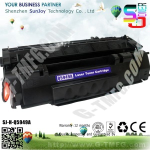 Sunjoy 49A toner cartridge Q5949A compatible for hp  Laserjet 1160 1320 3390 3392