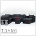 Kessler 8 Pieces Seating Group in Black with Cushions