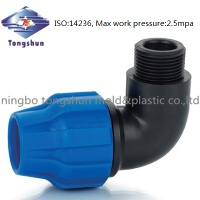 compression fitting pipe fitting - Elbow X MPSP