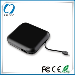 Ultra slim DUAL USB PORT power bank 10400mAh