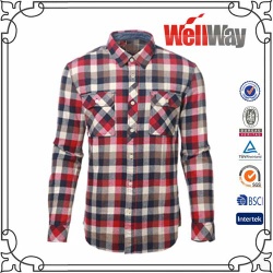 polyester flannel mens shirt for wholesale