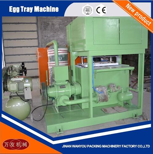 2 Molds Paper Pulp Egg Tray Making Machine with Output of 700pcs/hour For Sale