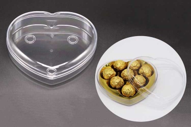 Weisheng Heart-Shaped Chocolate Box Food Plastic Case - WS-7-C01