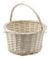wejoin white wicker flower basket - WJ-WW-1302025