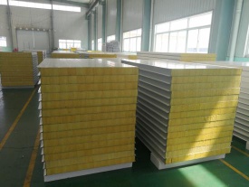 50-150mm Thickness Rockwool Sandwich Panel For Metal Wall Cladding System - 001