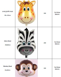 Cartoon & Character & Animal Helium Foil Mylar Balloons - Foil Mylar Balloons