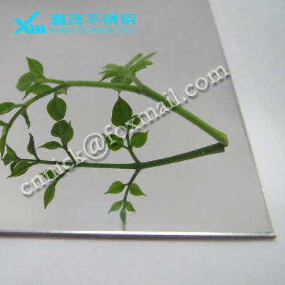 Customized SUS304 0.6mm stainless steel sheet with mirror finish for decoration Made in China - XMN-M003