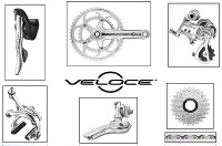 Campagnolo Veloce Groupset 2014 10 speed Silver ( www.zenith-bikes.com ) - Roy Martin