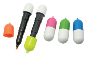 mini pill or capsule highlighter marker - ART5315