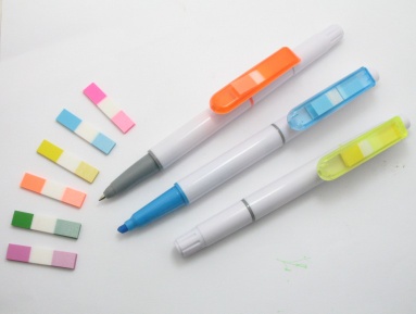 new gel highlighter pen with memo sticker ART5028A