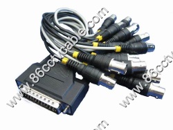 DB25 Pins to 16 BNC Cable, DVR Card Cable