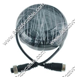 CCTV 4-Pin DIN Cable, Car Rear View Camera Video Cable