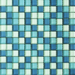 Square Glass Mosaic Blue GM1005