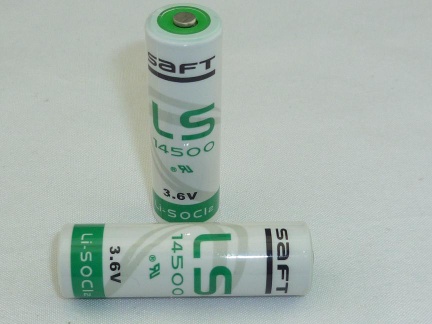 Saft LS14500 AA 3.6V Lithium Battery