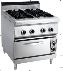 Gas Stove With Electric Oven (4-Burner)